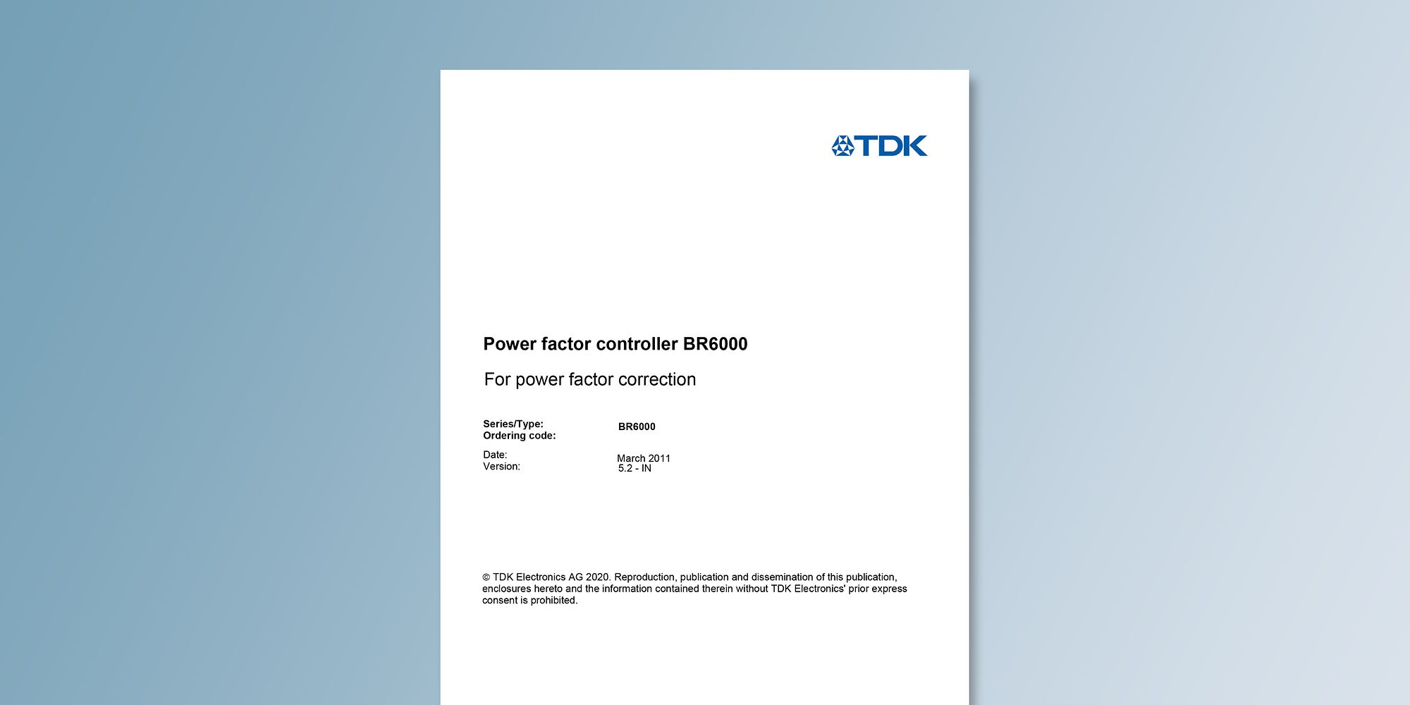 BR6000 Installation TDK India Private Limited